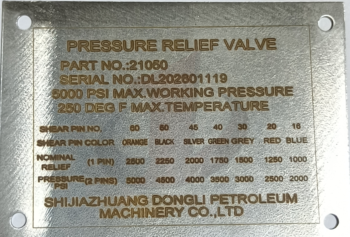 Pressure Relief Valve