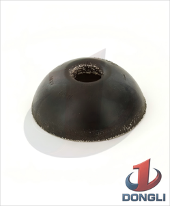 Piston Cup; 2.75" OD Hemisphere Style Neoprene and Cotton
